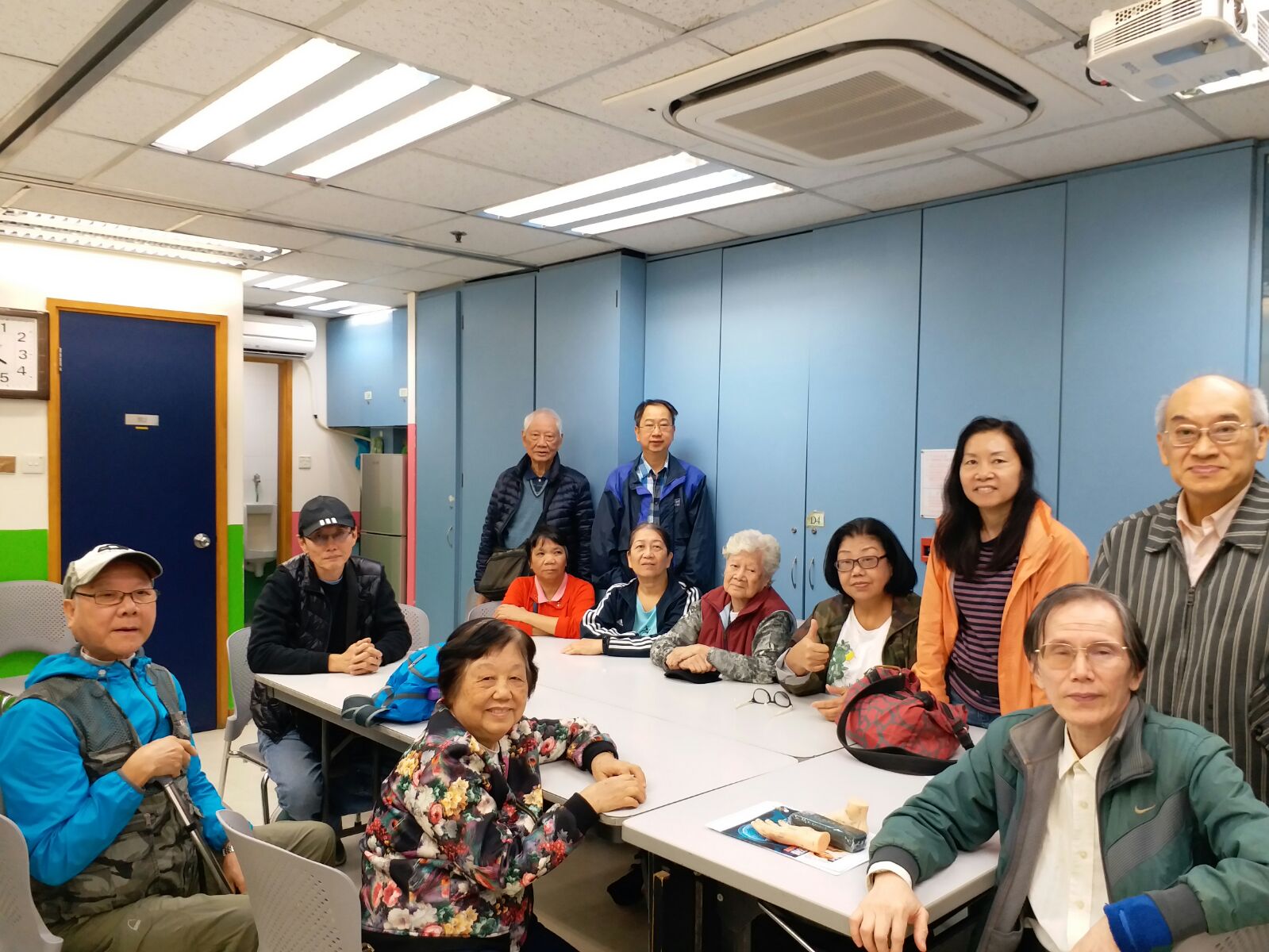 保健組在中心舉行的健康資訊交流